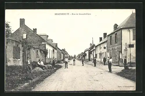 AK Beaudeduit, Rue de Grandvilliers, Strassenpartie