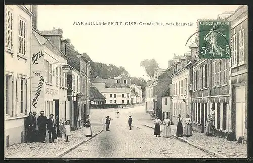 AK Marseille-le-Petit, Hotel des Voyageurs, Grande Rue