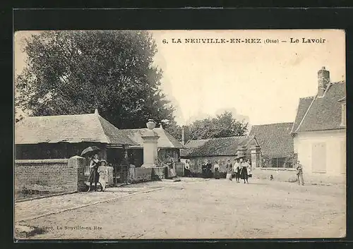 AK La Neuville-en-Hez, le Lavoir