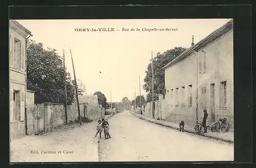 AK Orry-la-Ville, Rue de la Chapelle-en-Serval