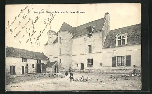 AK Pontarmé, Intérieur du vieux Chateau