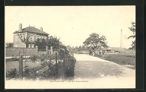 AK Précy-sur-Oise, Vue des Briqueteries