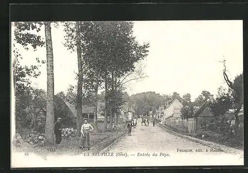 AK La Neuville, Entrée du Pays