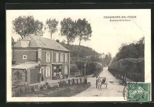 AK Chaumont-en-Vexin, Avenue de la Gare
