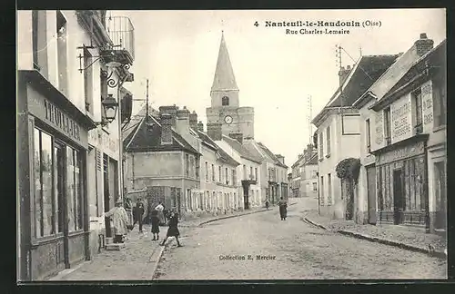 AK Nanteuil-le-Haudouin, Rue Charles-Lemaire