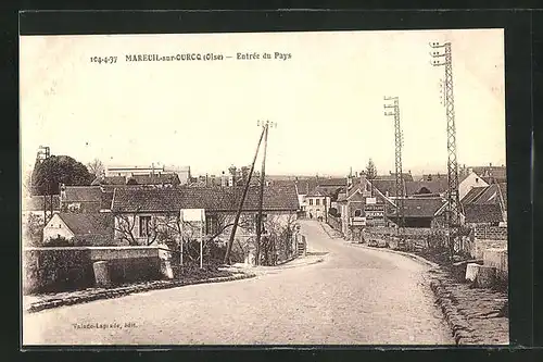 AK Mareuil-sur-Ourcq, Entrée du Pays