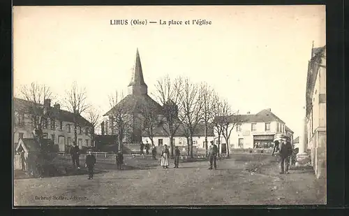 AK Lihus, La place et l'église