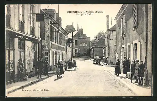 AK Chemiré-le-Gaudin, Rue principale, Strassenpartie