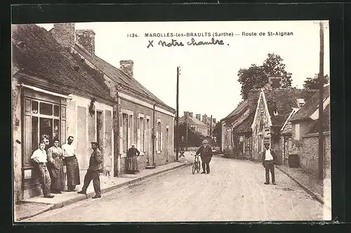 AK Marolles-les-Braults, Route de St-Aignan