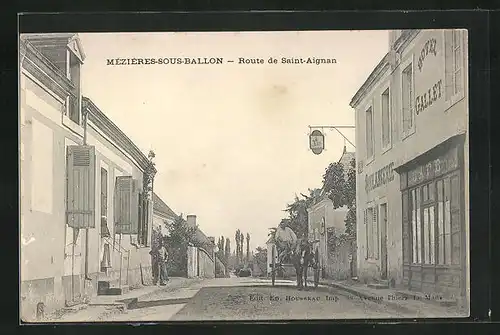AK Mézières-sous-Ballon, Route de Saint-Aignan