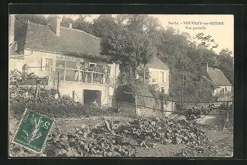 AK Vouvray-sur-Huisne, Vue partielle