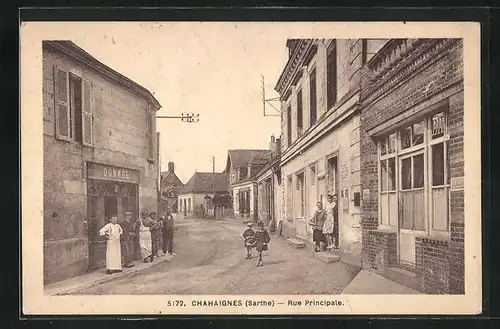 AK Chahaignes, Rue principale