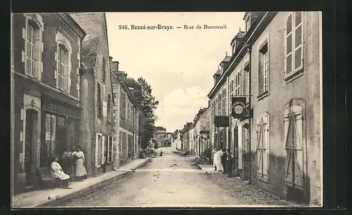 AK Bessé-sur-Braye, Rue de Bonneuil