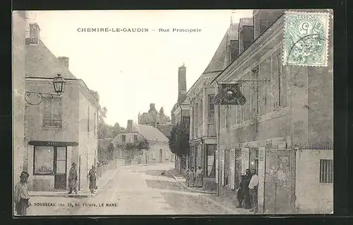 AK Chemiré-le-Gaudin, Rue Principale, Strassenpartie