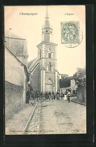 AK Champagné, l'Eglise