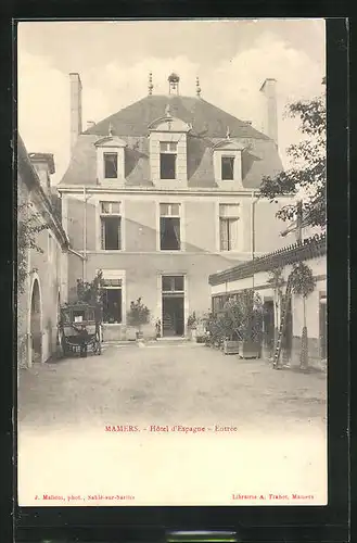 AK Mamers, Hotel d'Espagne, Entrée