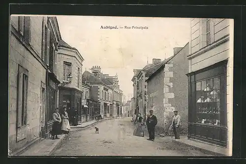 AK Aubigné, Rue Principale