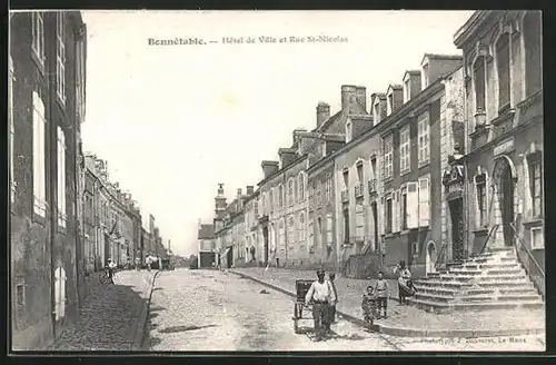 AK Bonnétable, Hôtel de Ville et Rue St-Nicolas