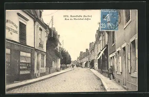AK Bonnétable, Rue du Maréchal-Joffre, Strassenpartie