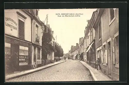 AK Bonnétable, Rue du Maréchal-Joffre, Strassenpartie