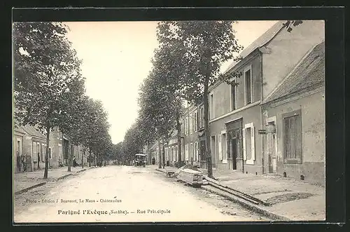 AK Parigne l`Evéque, Rue Principale