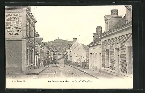 AK La Chartre-sur-Loir, Rue de Chatillon