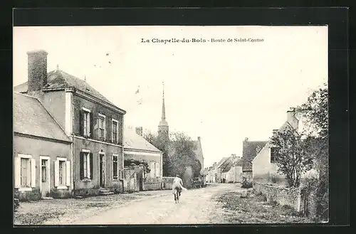 AK La Chapelle-du-Bois, Route de Saint-Cosme