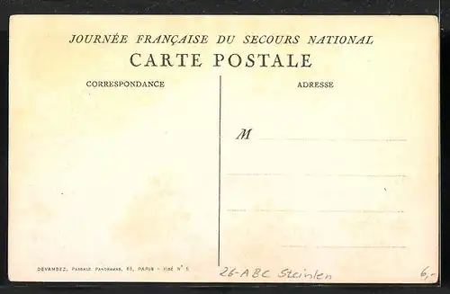 Künstler-AK Steinlen: Journée Francoise du Secours National