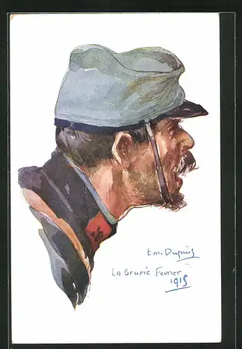 Künstler-AK Em. Dupuis: La Grurie Fevrier 1915