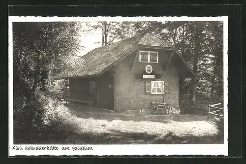 AK Waldkirch / Breisgau, Alois Rohrauerhütte am Gaisfelsen