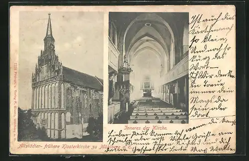 AK Mühlberg a. E., Altstädter- frühere Klosterkirche, Innenansicht
