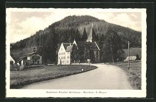 AK Weitenau, Strasse zum Gasthaus Kloster Weitenau