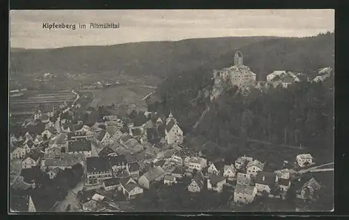 AK Kipfenberg / Altmühltal, Teilansicht mit Schloss