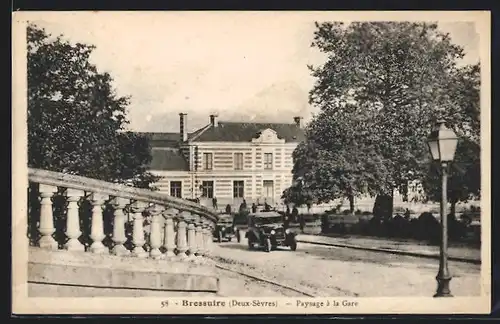 AK Bressuire, Paysage à la Gare