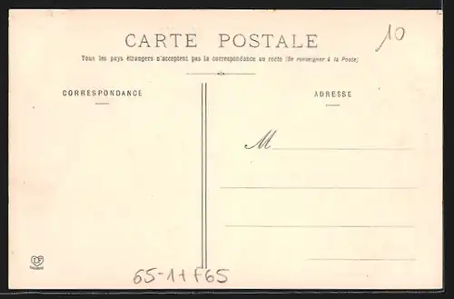 AK Cauterets, Réception à la Gare, Bahnhof