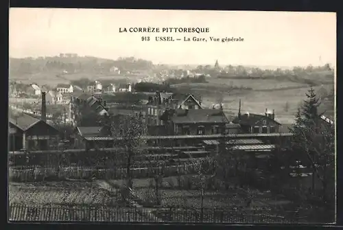 AK Ussel, la Gare, vue Générale