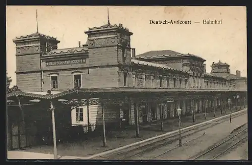 AK Deutsch-Avricourt, Bahnhof