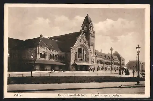 AK Metz, Neuer Hauptbahnhof, nouevelle gare centrale
