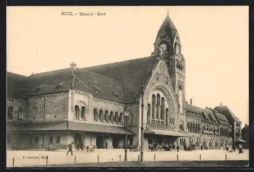 AK Metz, Bahnhof, la Gare