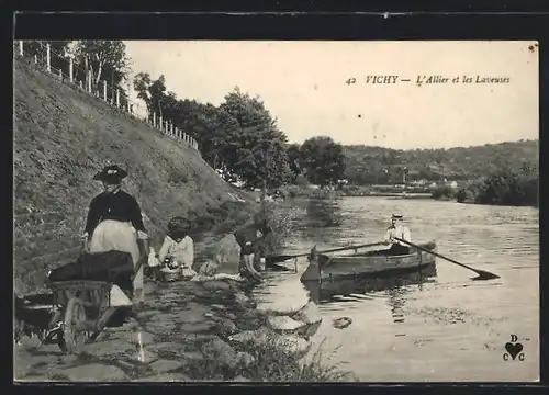 AK Vichy, l`Allier et les Laveuses