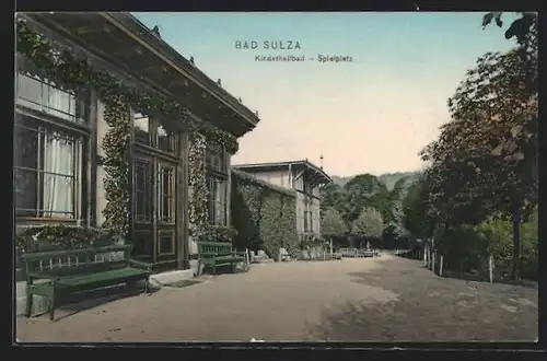 AK Bad Sulza, Kinderheilbad, Spielplatz