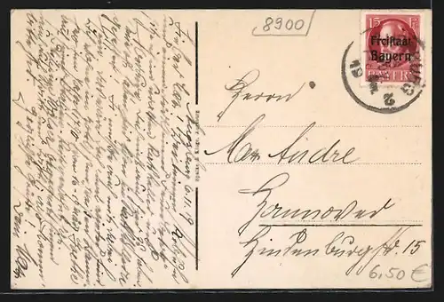 AK Augsburg, Ratskeller, Innenansicht