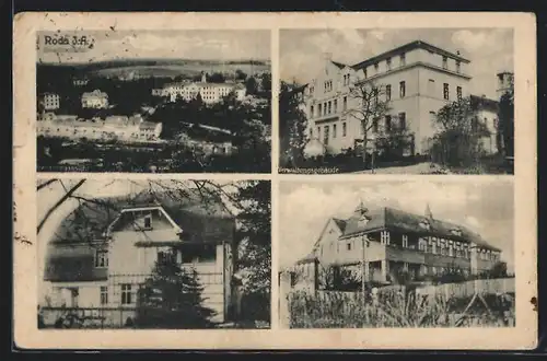 AK Röda / S.-A., Genesungshaus, Verwaltungsgebäude, Totalansicht