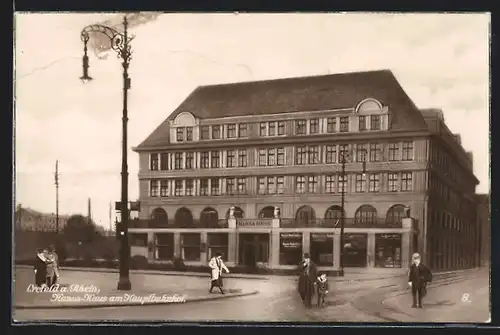 AK Krefeld am Rhein, Hansa-Haus am Hauptbahnhof