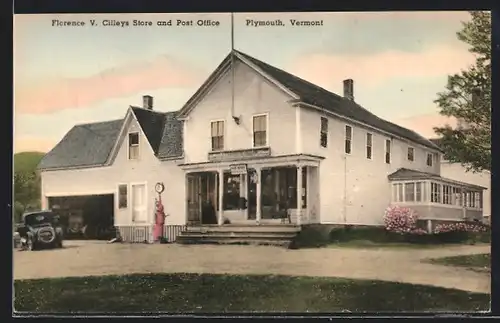 AK Plymouth, VT, Florence V. Cilleys Store and Post Office