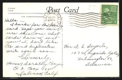 AK Salinas, CA, Post Office