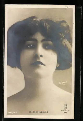 Foto-AK Atelier Reutlinger, Paris: Schauspielerin Colonna Romano