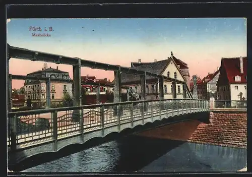 AK Fürth i. B., an der Maxbrücke