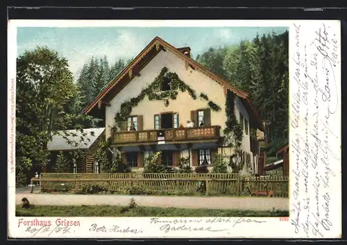 AK Garmisch, Gasthof Forsthaus Griesen