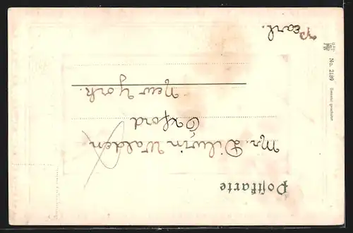 Passepartout-AK Eberswalde, an der Promenade